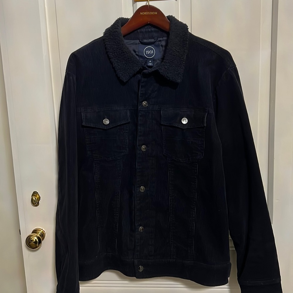 Nordstrom 1901 men’s navy corduroy jacket size M
